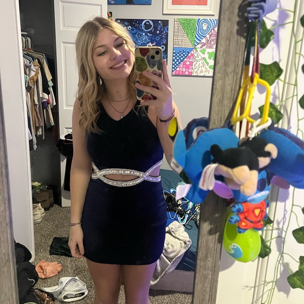 Navy blue dress
